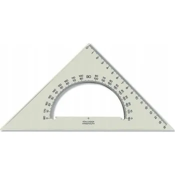 pravítka Koh-i-noor trojúhelník 45/177 s úhloměrem KKO