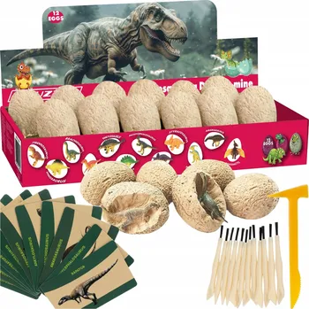 kreativní sada Experimentální sada malý archeolog Dobrý dinosaurus 12 vajec, vícebarevná