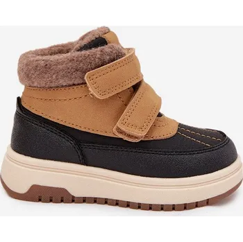 Dívčí sněhule Dětské zimní boty sněhule na suchý zip Camel Darlene 27