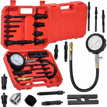 Autoelektronika TESTER TLAKU KOMPRESE - KOMPRESNÍ TLAKOMĚR - DIESEL 0-70 BAR MAX FULL