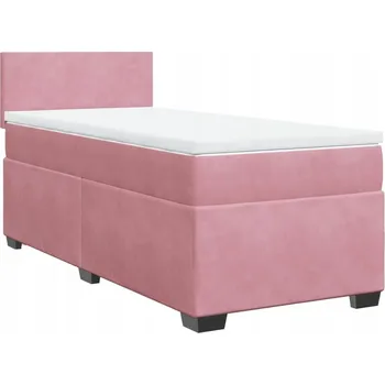 Ložnice Čalouněná jednolůžková postel VidaXL 90x200, růžové odstíny
