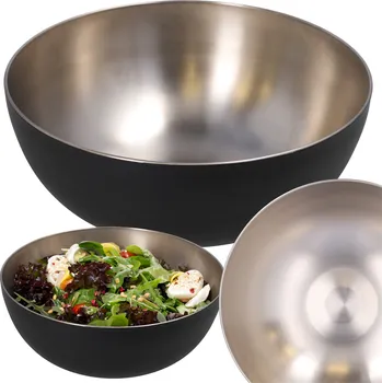 Mísa KUCHYŇSKÁ kovová velká 3L na chipsy, saláty, grilování, svačinu Ø24 cm