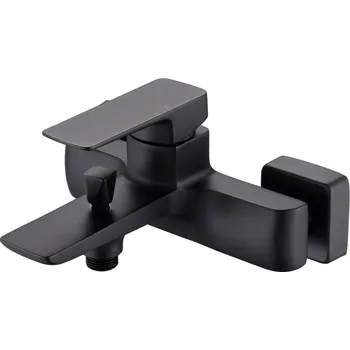 Vodovodní baterie Vanová baterie SAT Brevis bez sprchového setu 150 mm černá matná SATBSBRE222C