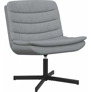 vidaXL Otočná židle Světle šedá 63 x 75 x 76 cm textil [42007350]