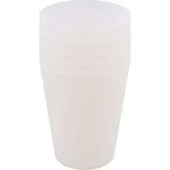 Sklenice OPAKOVANĚ POUŽITELNÉ PLASTOVÉ SKLENICE 5 ks 300 ml