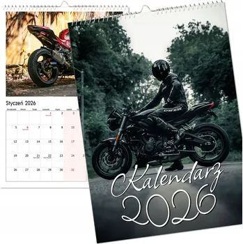 Kalendář Nástěnný kalendář 2026, velký, více listů - Motocykly / Motorismus / Motorky, formát A4