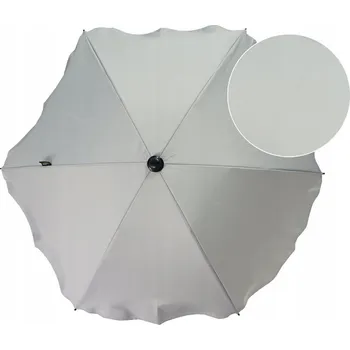 Stínicí technika Slunečník na kočárek Bomix 64 cm stříbrný