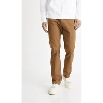 Celio Kalhoty chino straight twill Tohenri - Pánské Celio hnědá 1998653