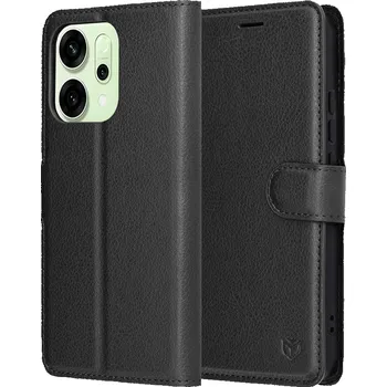 Pouzdro na mobilní telefon Pouzdro Techsuit Leather Folio pro Oppo Reno14 černé