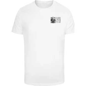 Pánské tričko Pánské tričko Faith Over Fear bílé Mister Tee bílá 2969009