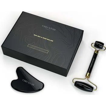 Masážní přístroj CBD STAR GUA SHA & FACE ROLLER