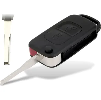 Autoklíč Náhradní obal klíče 2-tlačítkový, MERCEDES W202 W203 W210 W168 (HU64)