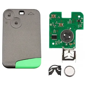 Autoklíč Náhradní obal klíče (KARTA) 2-tlačítkový, RENAULT + Transpondér