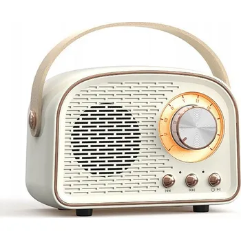 Radiopřijímač PŘENOSNÉ KUCHYŇSKÉ FM RÁDIO BLUETOOTH RETRO USB SD AUX MP3 NA AKUMULÁTOR