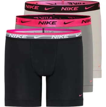 Boxerky Pánské boxerky Nike Everyday Cotton Stretch Boxer 3P - multicolor Vícebarevný (L)