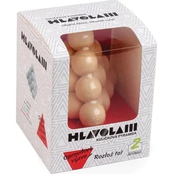 Dřevěná hračka Dřevěný hlavolam - Kuličková pyramida