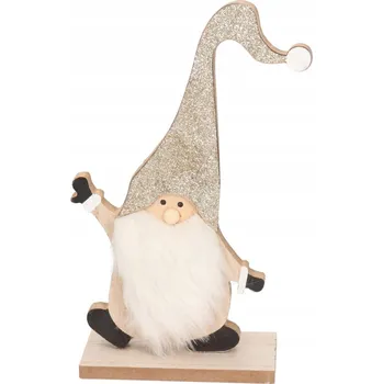 Obraz Mikuláš na dřevěném podstavci