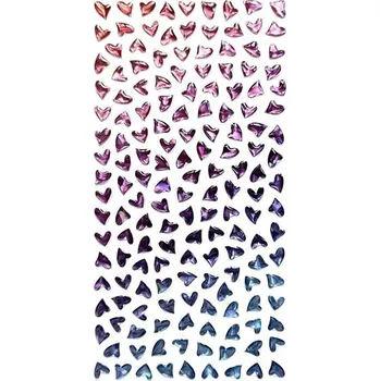 Galeria Papieru Samolepicí dekorační srdíčka, mix barev 158 ks