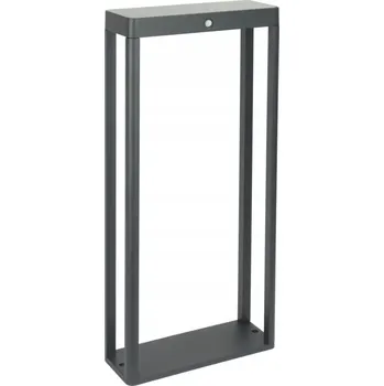 Venkovní osvětlení Obdélníkový osvětlovací sloupek Su-ma s integrovaným LED zdrojem, 50 cm, šedý