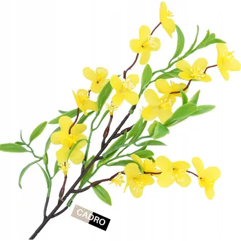 umělá květina Umělé květy Zlatice větvička pro dekoraci vázy Velikonoce kompozice