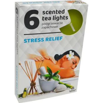 Svíčka Parafínové čajové svíčky proti stresu Admit 6 ks