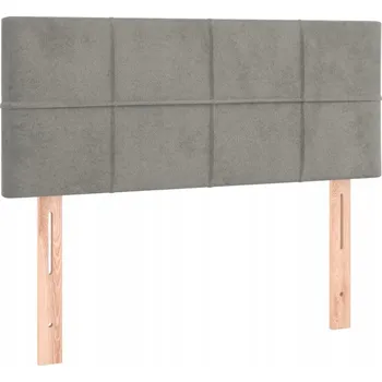 Čelo postele sametové 90x78/88 cm - světle šedé