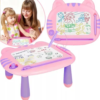 Magnetická kreslící tabulka MAGNETICKÁ TABULE pro děti 2v1 ZMIZÍK STOLEK na kreslení