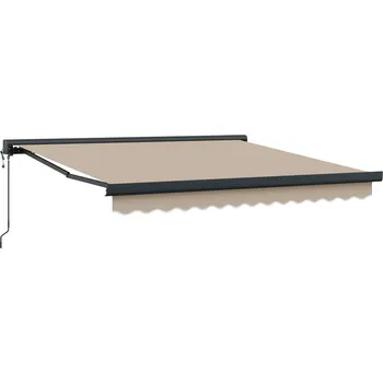 Markýza vidaXL Markýza Béžová 350 x 250 x 165 cm Polyester a hliník [3330354]