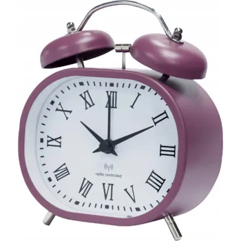 Budík RETRO budík s automatickým nastavením času DCF, funkce snooze, podsvícení