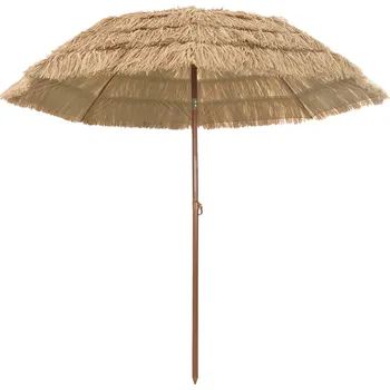 Markýza Plážový slunečník Hnědá Ø 265 x 267 cm Ocel