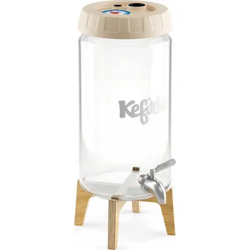 Obraz Kombucha fermenter se stojánkem a výčepem - 4 litrů Béžová