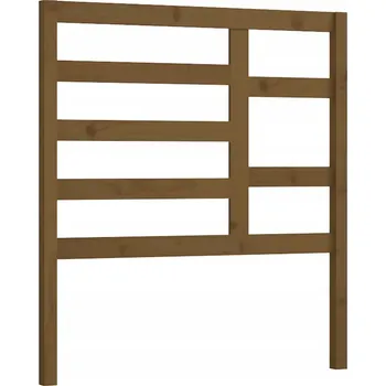 VidaXL Čelo postele, medově hnědá, 106x4x104