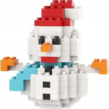 ostatní stavebnice MINI STAVEBNICE JAKO DÁREK SNĚHULÁK 138 dílů 9051 DĚTI DÍVKY CHLAPCI