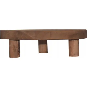 Dřevěný servírovací podnos WoodStep, ø 26 cm