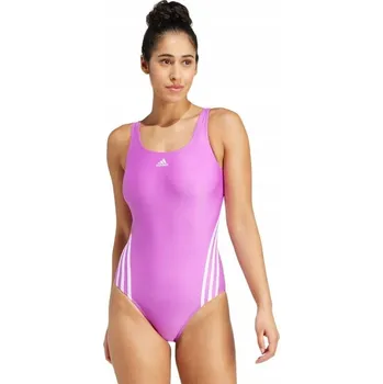 Dámské plavky DÁMSKÉ PLAVKY ADIDAS 3 STRIPES RŮŽOVÉ IY9723 vel. 36