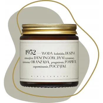 Svíčka Sójová vonná svíčka 1952 Ministerstwo Dobrego Mydła 1 ks
