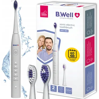 Elektrický zubní kartáček Sonický Kartáček Elektrický zubní kartáček B.WELL PRO-850 Bílý