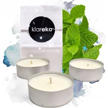 Svíčka Sójová svíčka tealight Máta Klareko