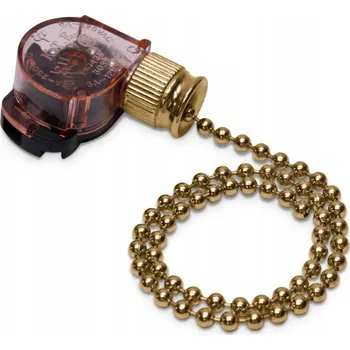 Vrták Tahový vypínač se zlatým řetízkem