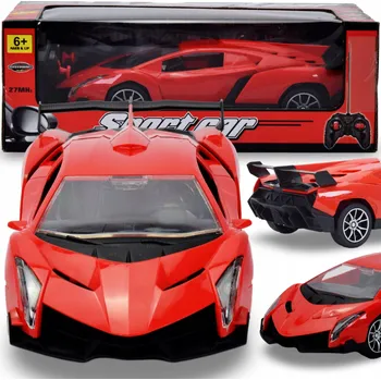 RC model auta DÁLKOVĚ OVLÁDANÉ SPORTOVNÍ VELKÉ AUTO RC MODEL S OVLADAČEM SVÍTÍ A VYDÁVÁ ZVUKY