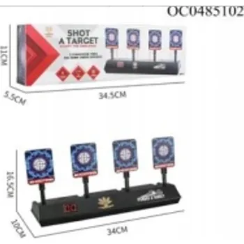Terč na sportovní střelbu NEJLEPŠÍ DÁREK PRO 5 6 7 LETÉ DÍTĚ ELEKTRONICKÝ TERČ 4 CÍLE STŘELNICE