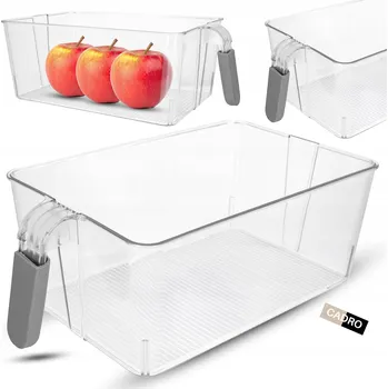 Dóza na potraviny Organizér do lednice s rukojetí, úložný box na potraviny a ovoce, 31x18x11 cm
