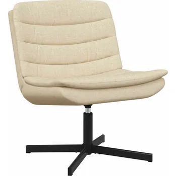 vidaXL Otočná židle Krémová 63 x 75 x 76 cm textil [42007356]