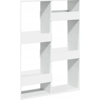 Knihovna Regál/přepážka, bílá, 100x33x135 cm, dřevotříska