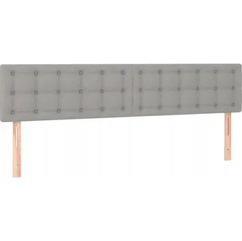 Čelo postele světle šedé 90x5x78/88 cm 2 ks