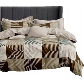 Povlečení SADA POVLEČENÍ 160x200 BAVLNĚNÝ SATÉN, POVLEČENÍ NA POLŠTÁŘE 70x80