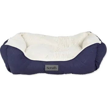 Pelíšek pro psa Pelech Scruffs Wilton Box Bed modrý L 75x60cm