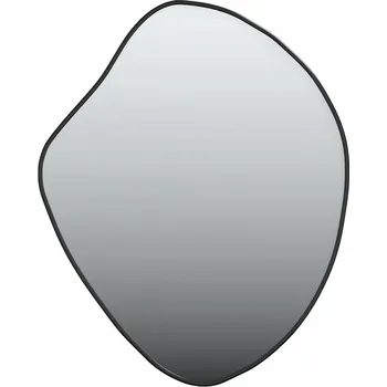 Zrcadlo Zrcadlo nástěnné s rámem z PVC, černé, 60 x 50 cm, 4 mm