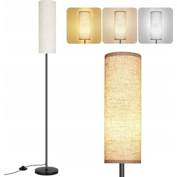 Stojací lampa LNĚNÁ PODLAHOVÁ LAMPA DO OBÝVACÍHO POKOJE STOJÍCÍ NOČNÍ 175 CM 12 W MODERNÍ E27