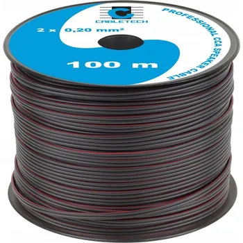 elektrický kabel Reproduktorový kabel Cabletech KAB0352 2 x 0,2 mm² 100 m